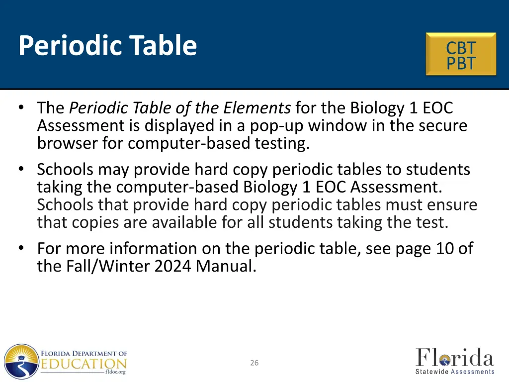 periodic table