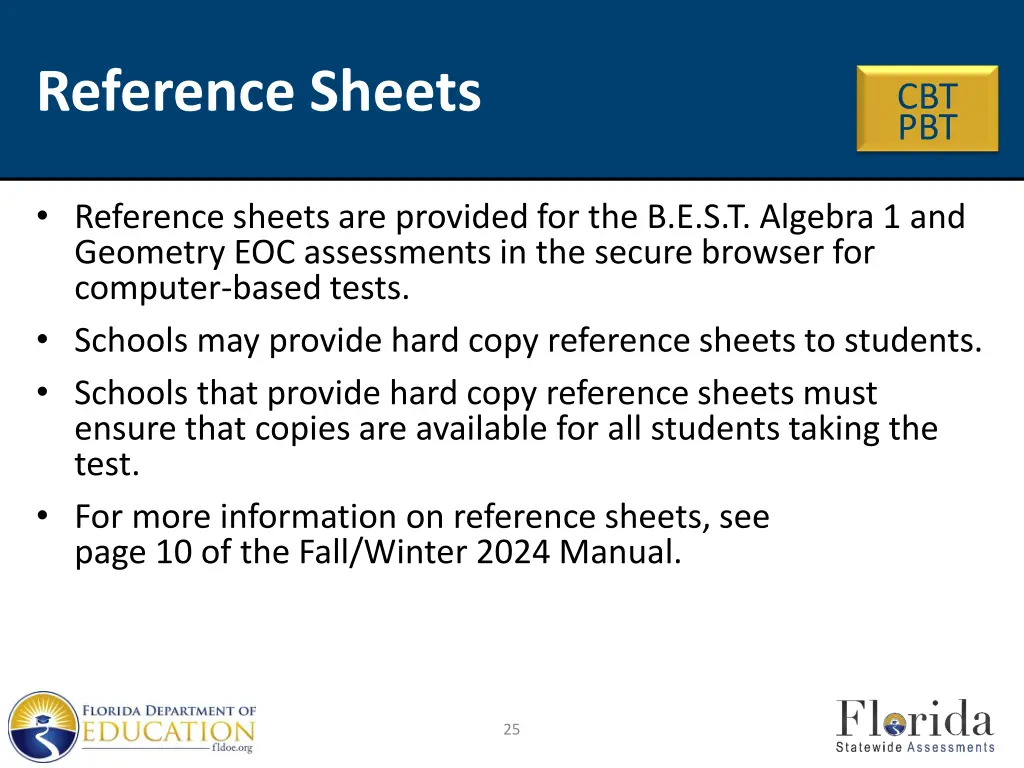 reference sheets