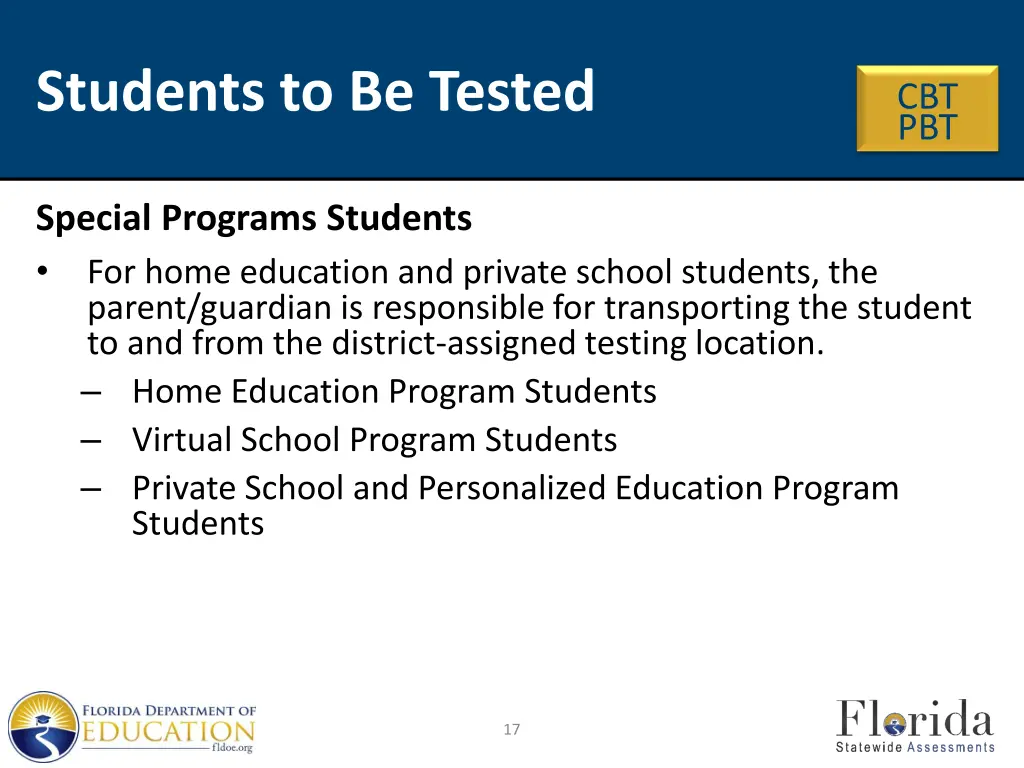 students to be tested 1