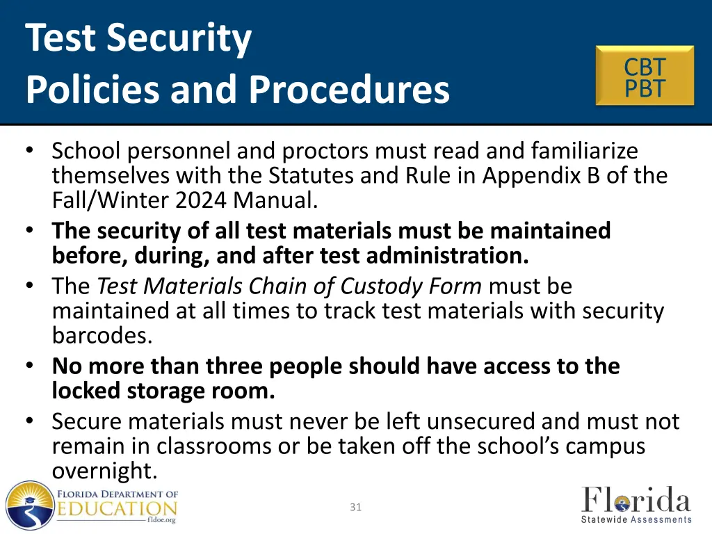 test security policies and procedures 2