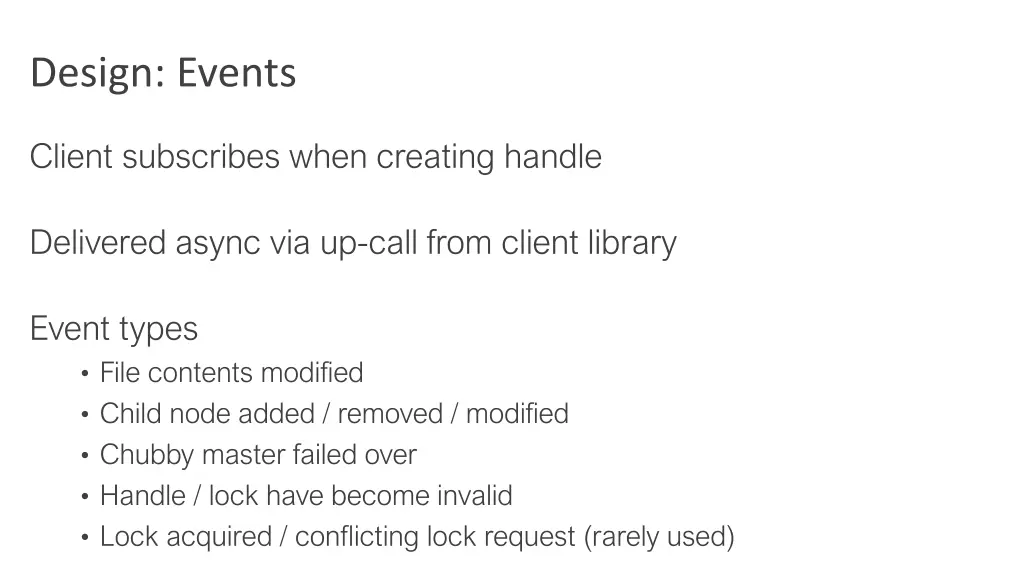 design events