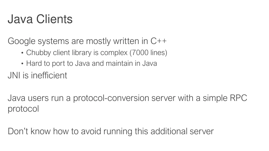 java clients