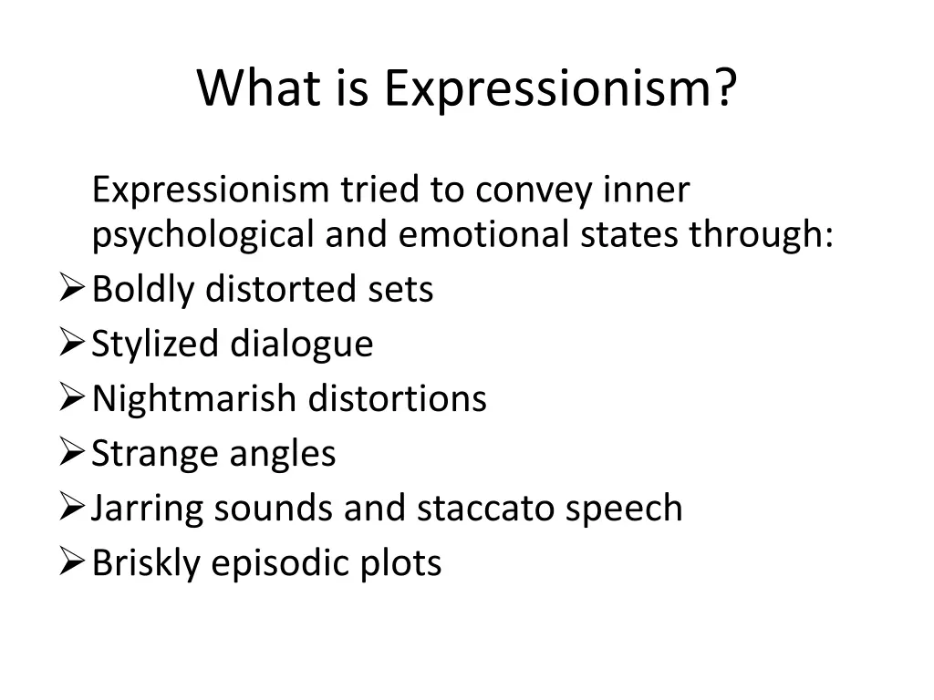 what is expressionism