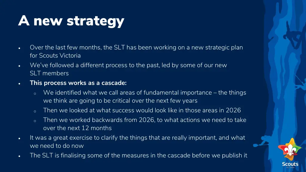 a new strategy