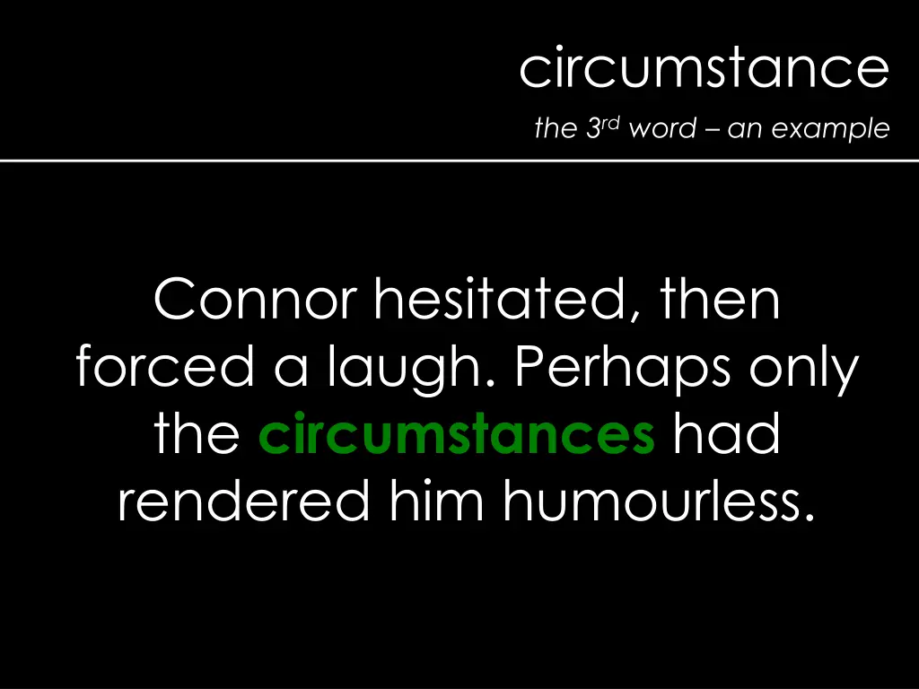 circumstance