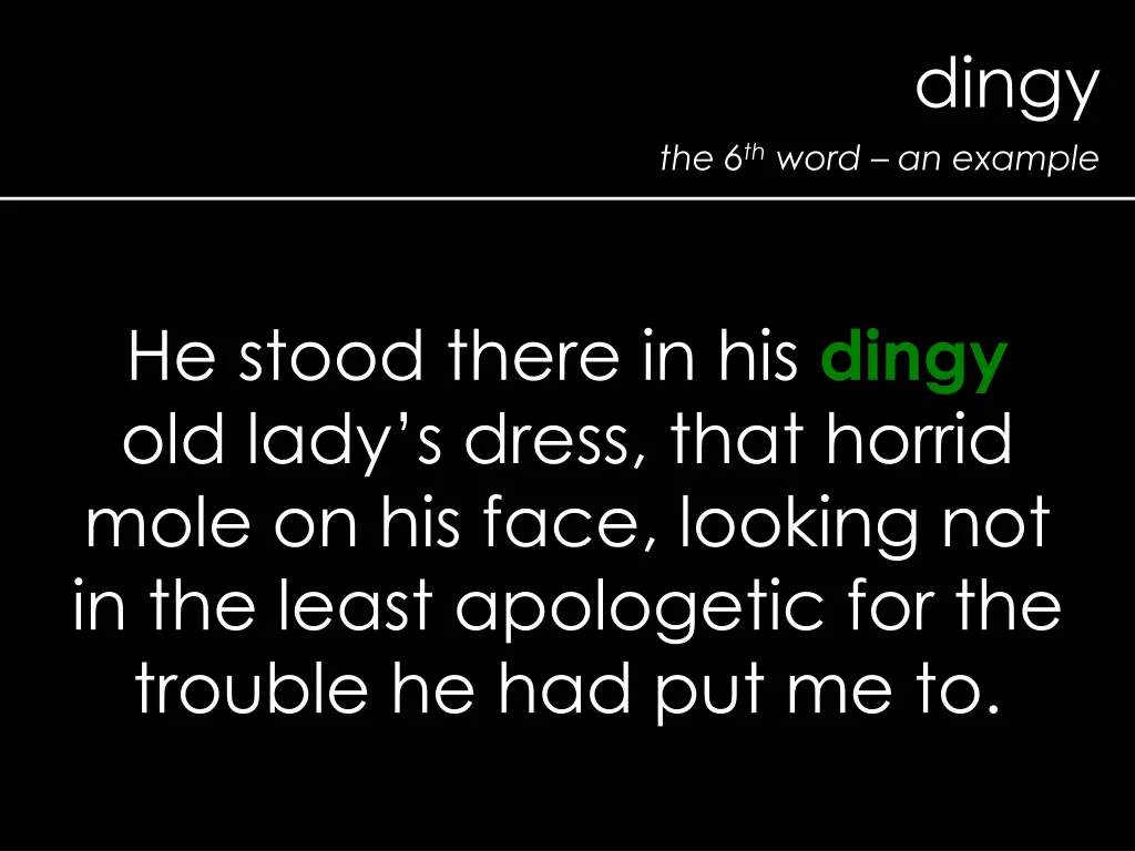 dingy