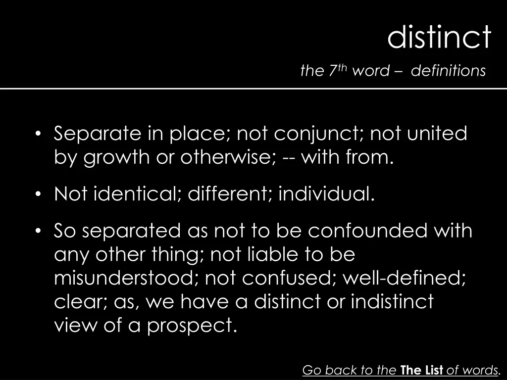 distinct 1