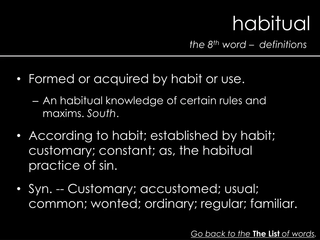 habitual 1