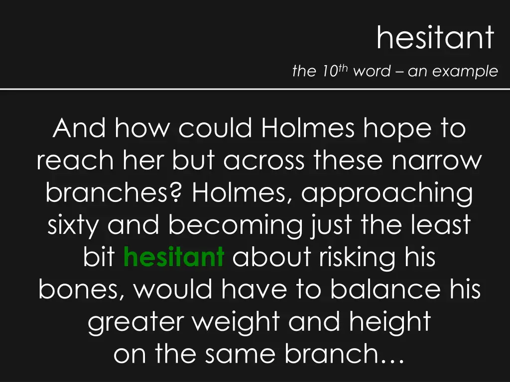 hesitant