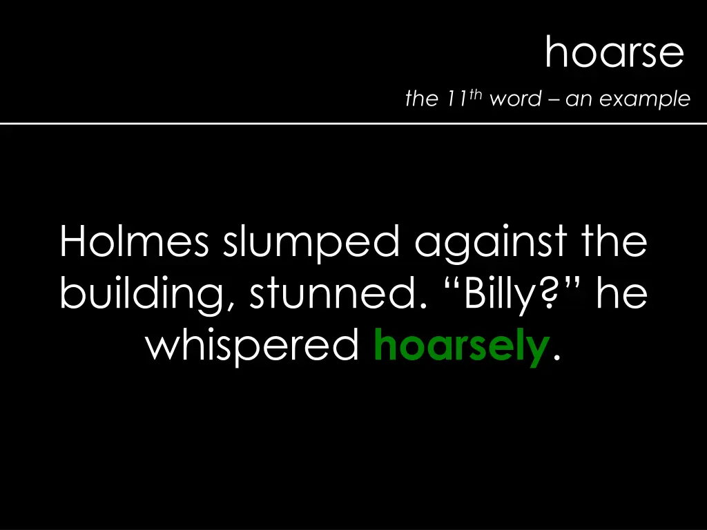 hoarse