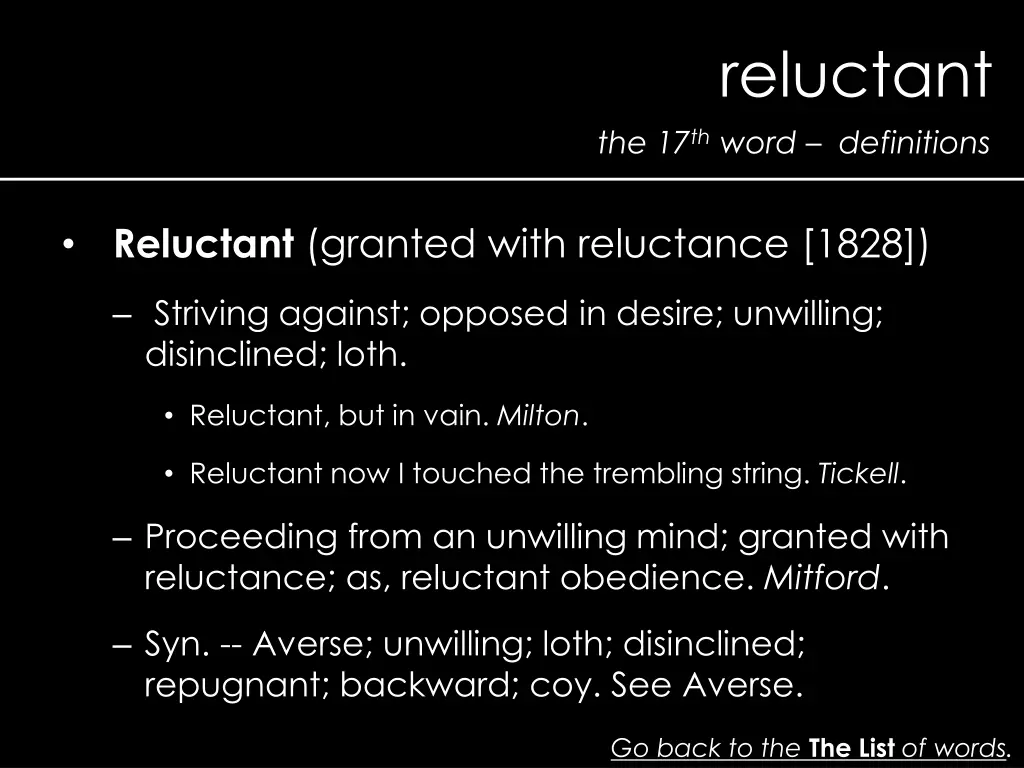 reluctant 1