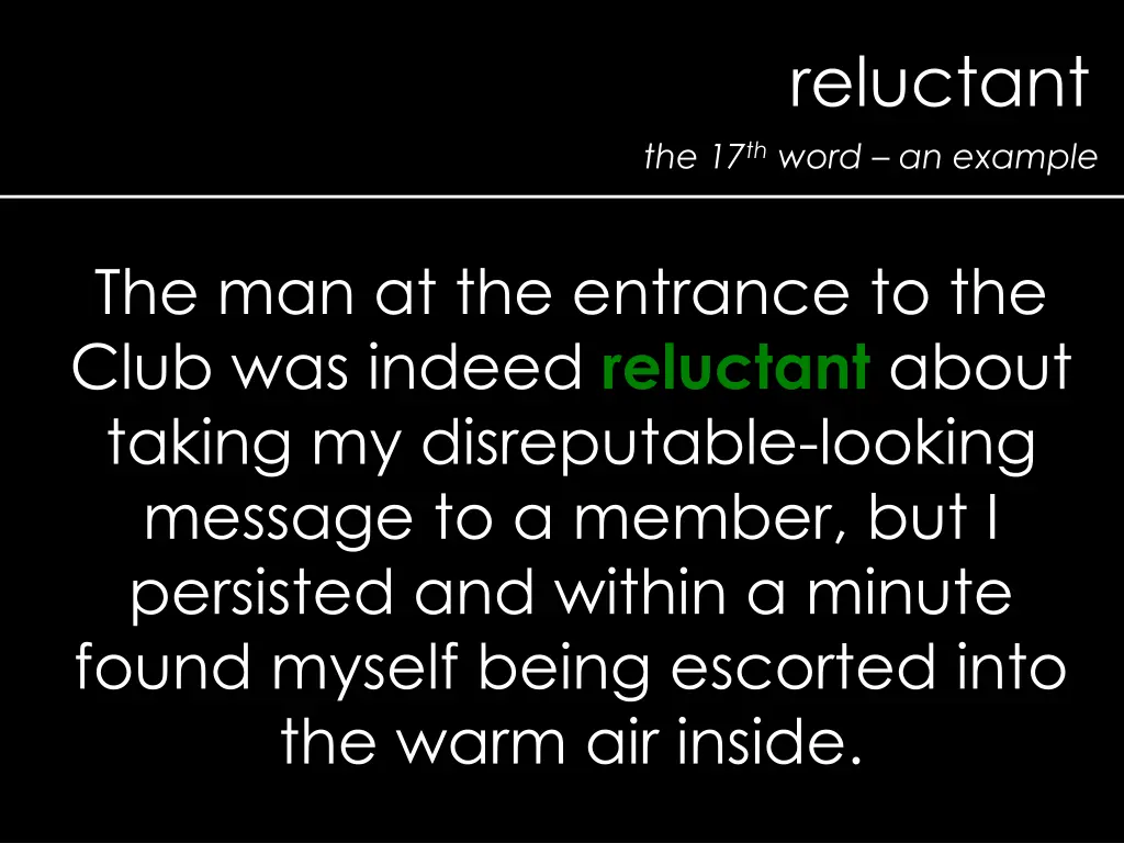 reluctant