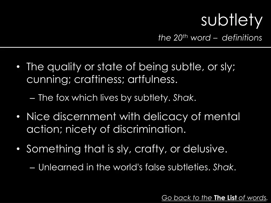 subtlety 1