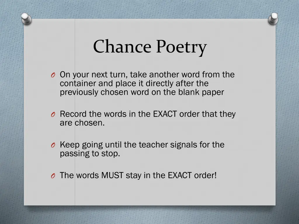 chance poetry 1