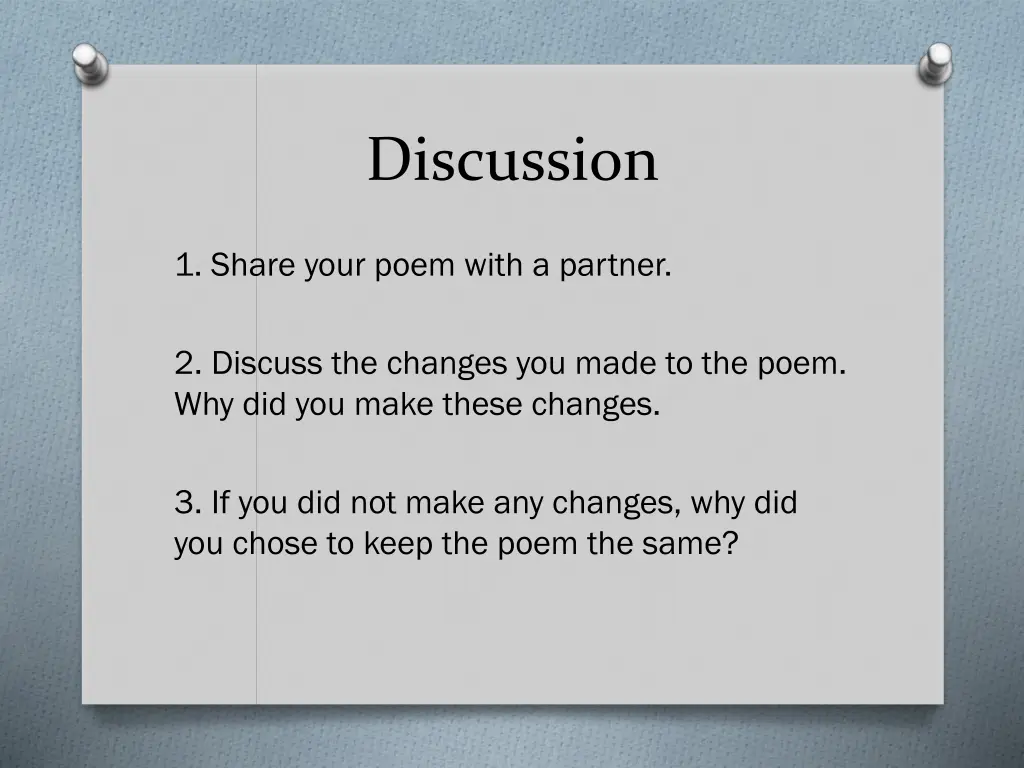 discussion