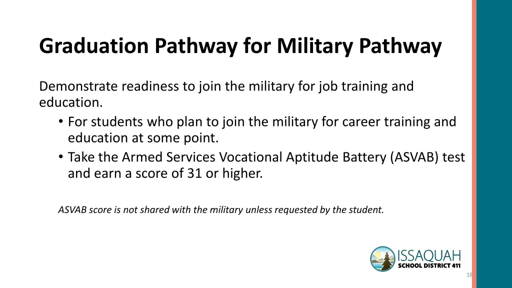 graduation pathway for military pathway