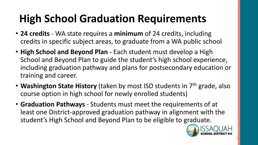 high school graduation requirements
