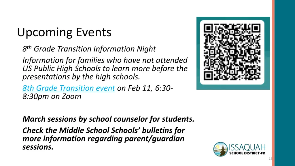 upcoming events