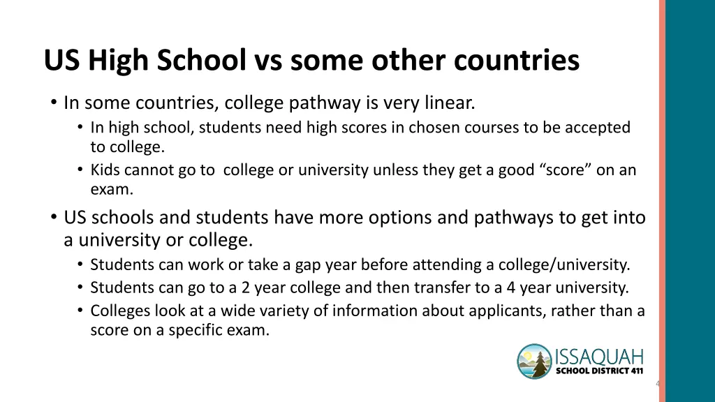 us high school vs some other countries
