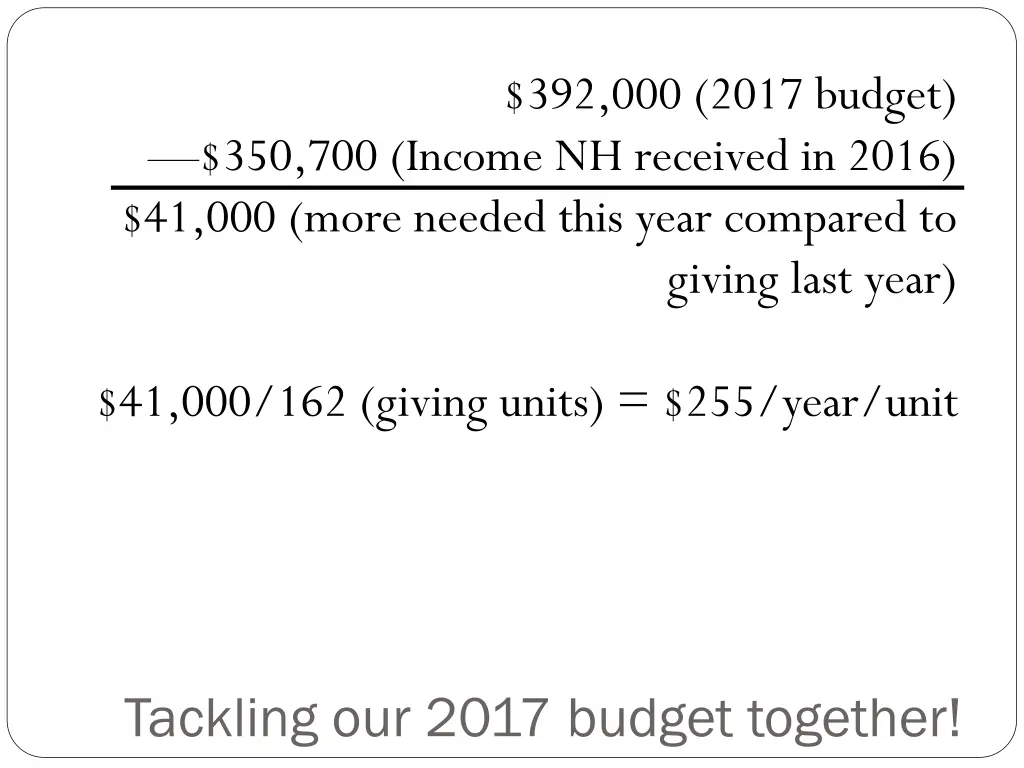 392 000 2017 budget 1