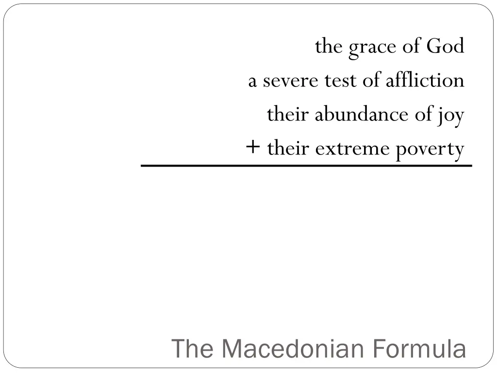 the grace of god a severe test of affliction
