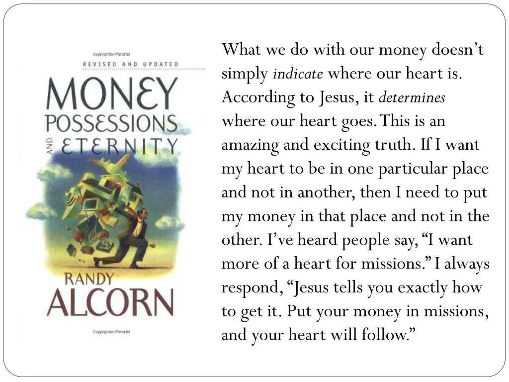 what we do with our money doesn t simply indicate
