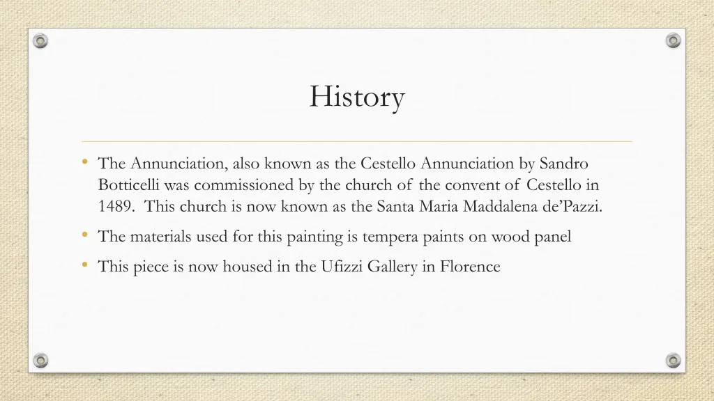 history