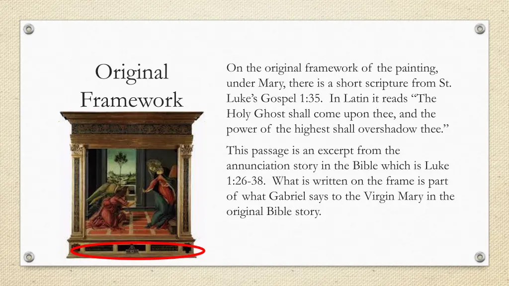 original framework