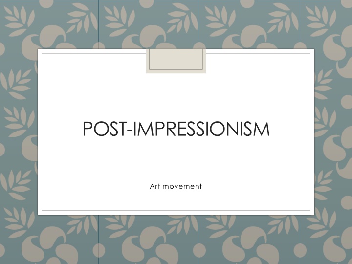 post impressionism