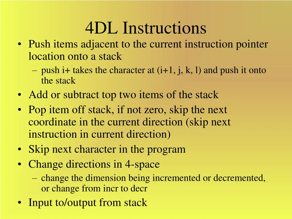 4dl instructions