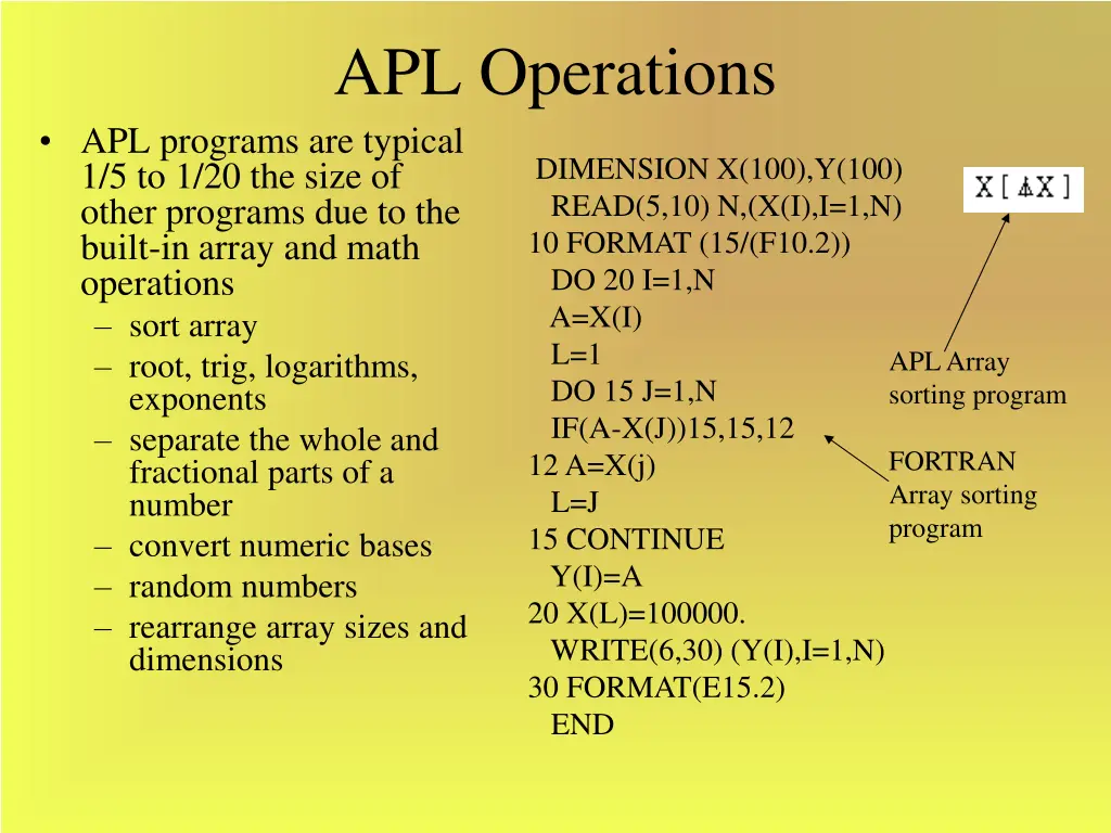 apl operations
