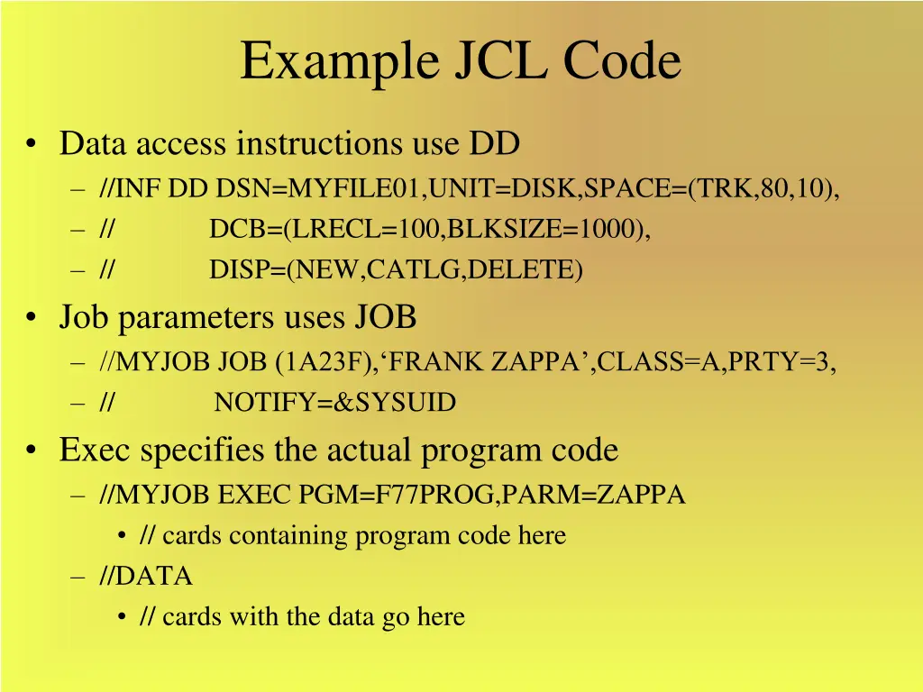 example jcl code