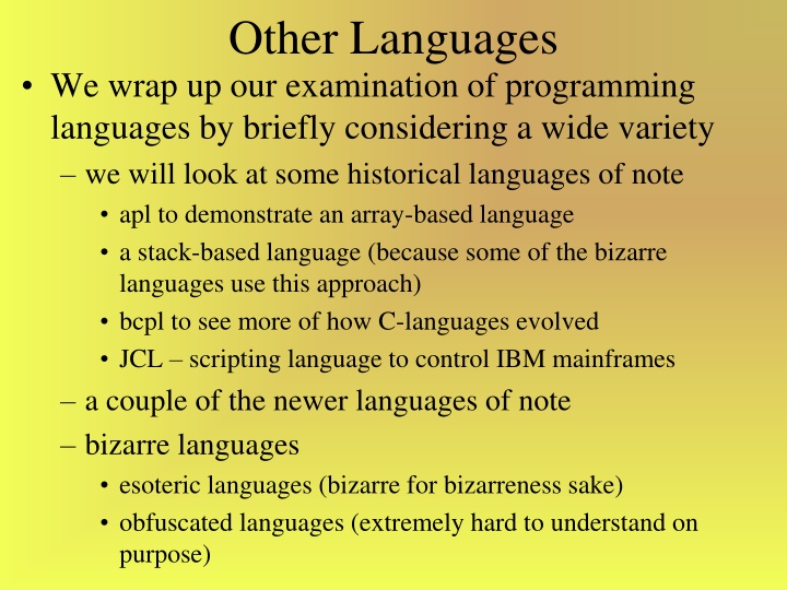 other languages