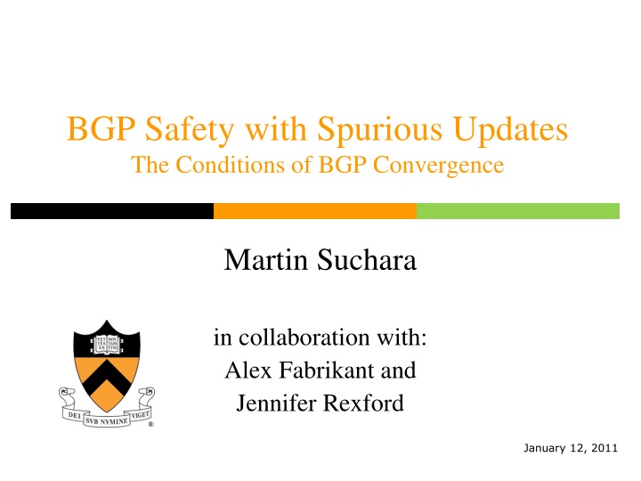 bgp safety with spurious updates the conditions