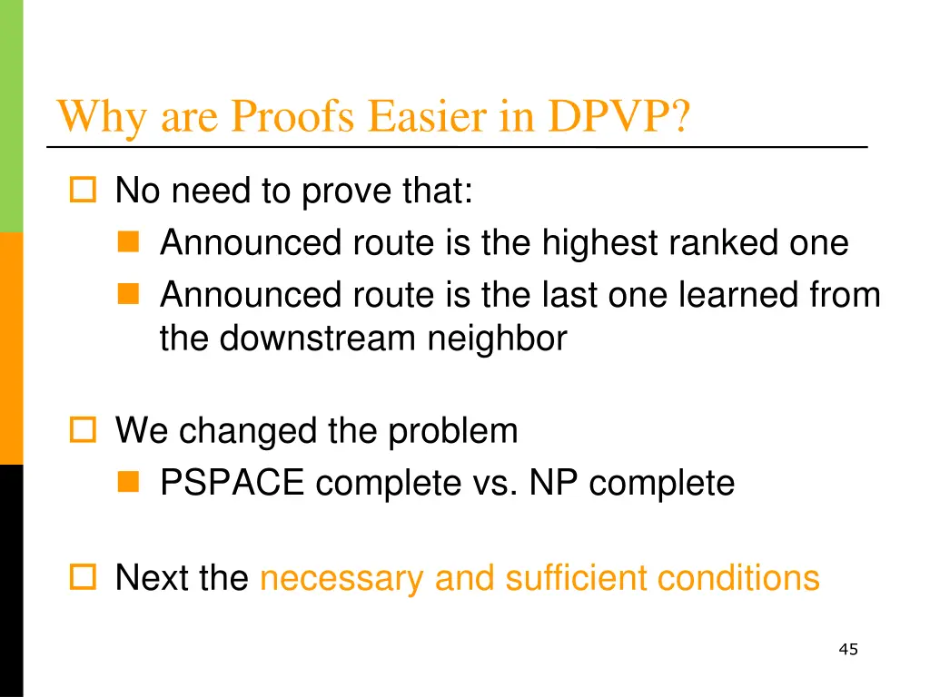 why are proofs easier in dpvp