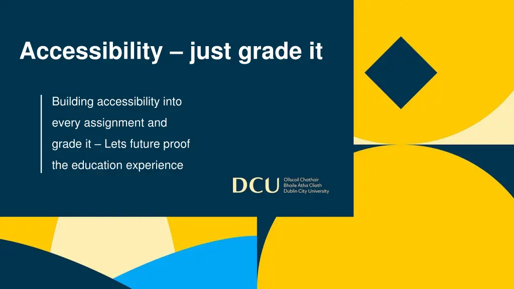 accessibility just grade it