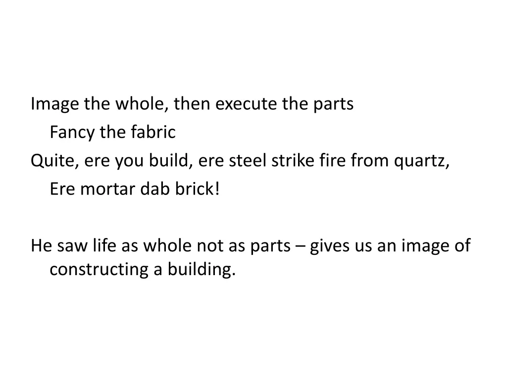 image the whole then execute the parts fancy