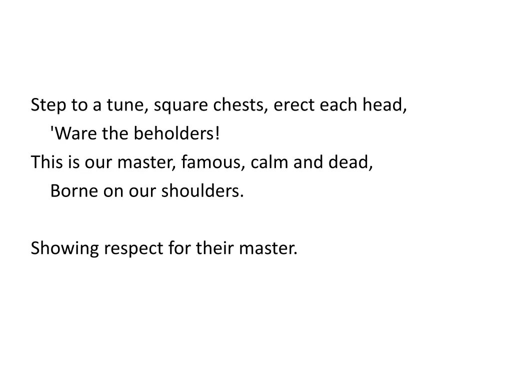 step to a tune square chests erect each head ware