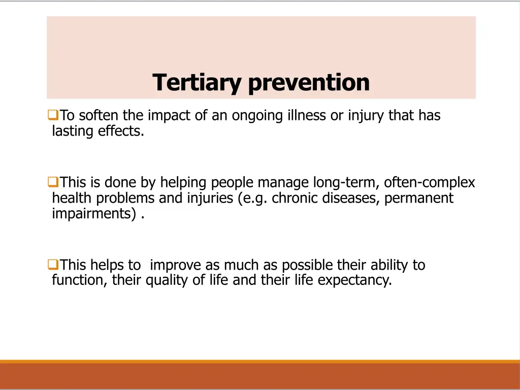 tertiary prevention