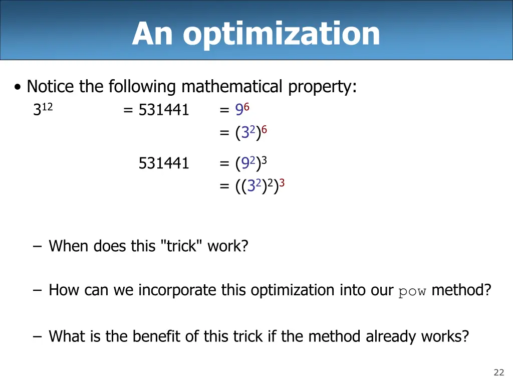 an optimization