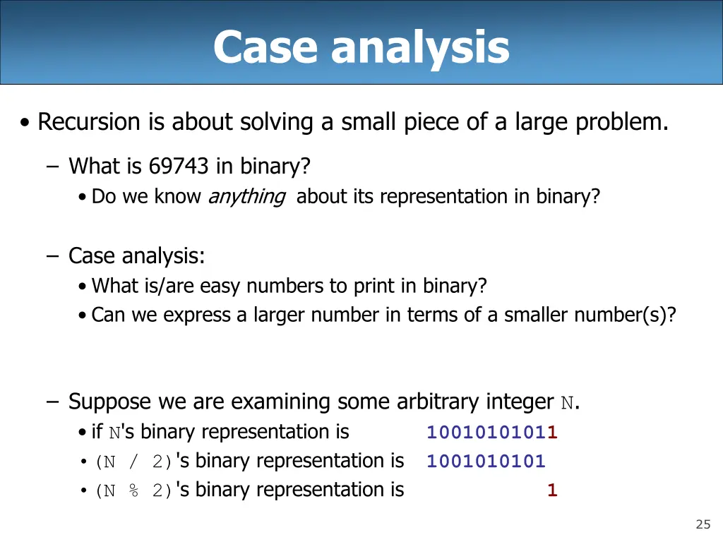 case analysis