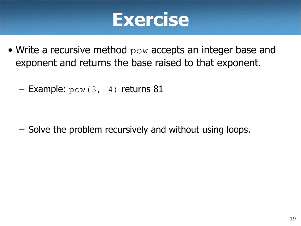 exercise 1