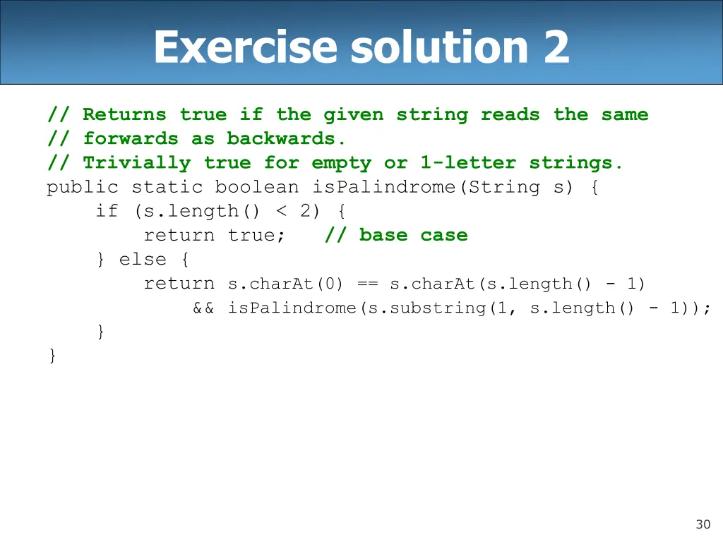 exercise solution 2