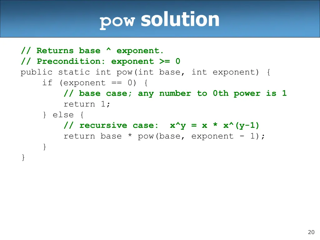 pow solution