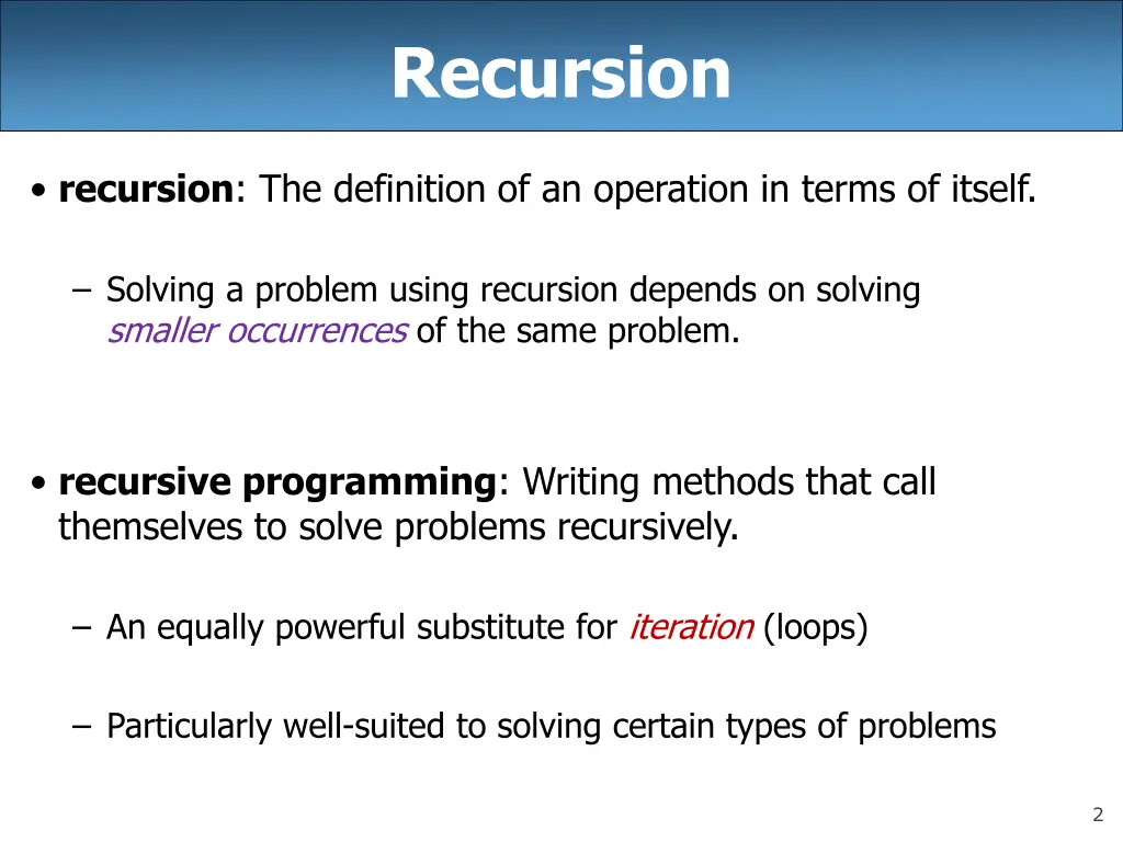recursion 1