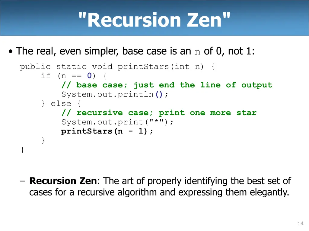 recursion zen