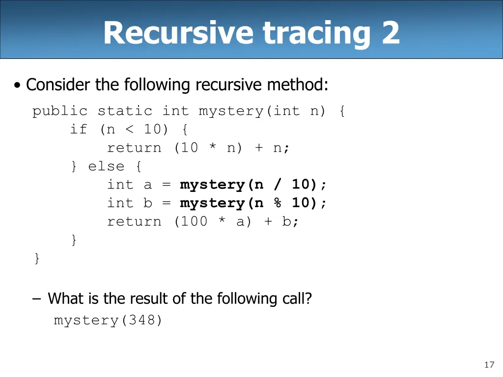recursive tracing 2