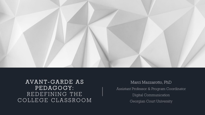 avant avant garde as garde as pedagogy pedagogy