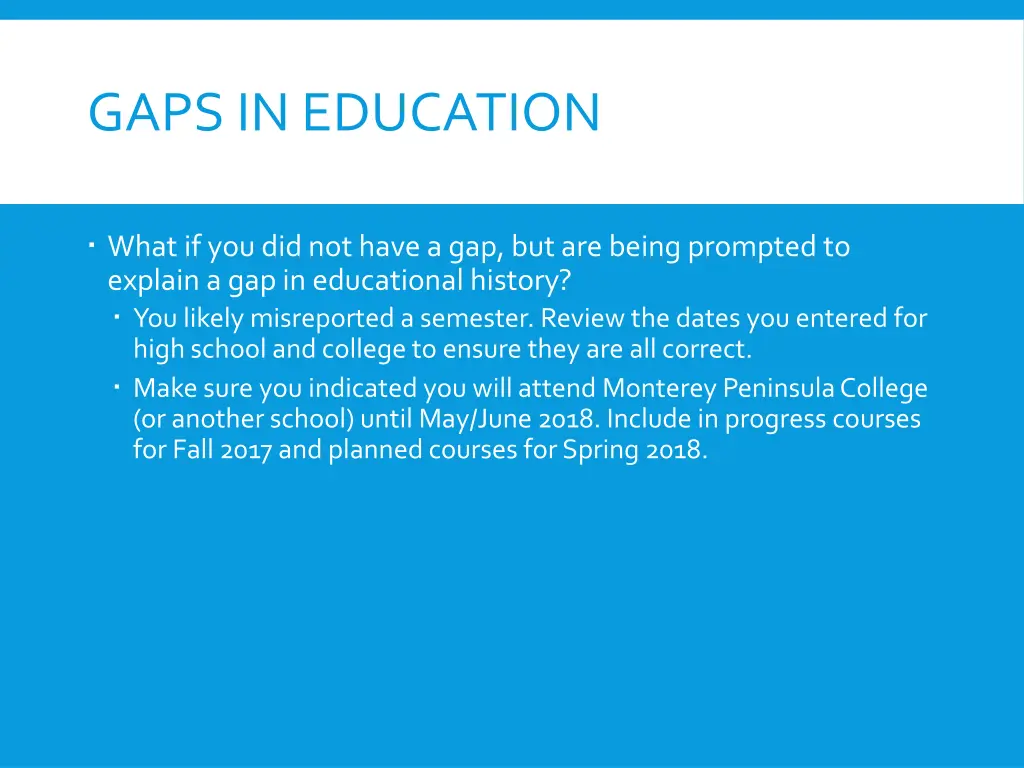 gaps in education 1