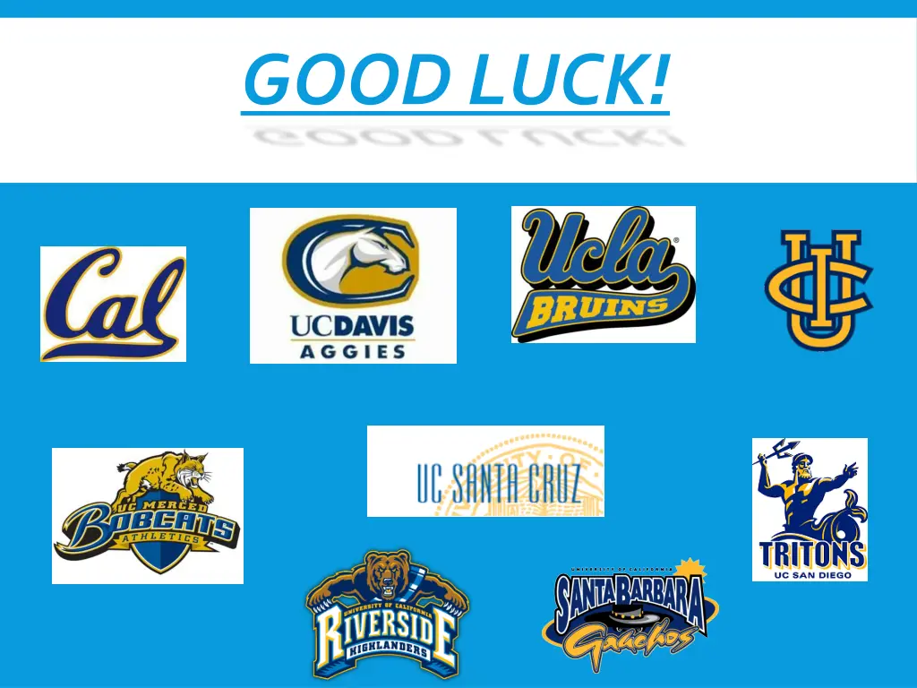 good luck
